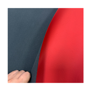 Feuilles de cuir PU rouge/doré 12*24 ", ébauches en faux cuir artificiel pour la gravure au laser et la découpe personnalisée - Product Image 5