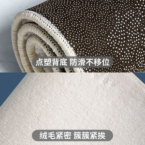 พรมเด็กทรงหัวใจแบบพลิกกลับได้ ขอบสีขาว ขอบสีแดง พรมปูพื้นลายแปลกใหม่ สำหรับห้องนอน ห้องนั่งเล่น ห้องทำงาน - Product Image 4