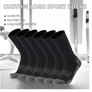 Nouvelles arrivées : chaussettes de sport unisexes personnalisées avec logo, respirantes, 100 % coton, haute qualité, séchage rapide, pour homme et femme - Product Image 3