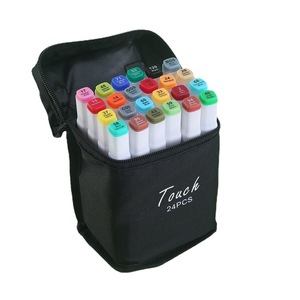 Boîtier en bois supérieur 170 couleurs double pointe marqueur d'art à base d'alcool marqueurs d'artiste pour étudiants adultes - Product Image 6