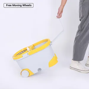 Haushalts reinigungs mittel Spin Mop Eimer Magic Reinigung Boden Eimer mit Rädern