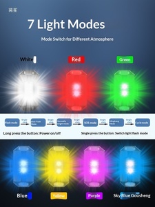 สำหรับโดรน Mini 3/4 <span class=keywords><strong>Pro</strong></span> และ Mavic <span class=keywords><strong>A3</strong></span>/Avata 2 ไฟสโตรบโลหะ - อุปกรณ์เสริมสำหรับการนำทางกลางคืนและการเตือนภัย - Product Image 2