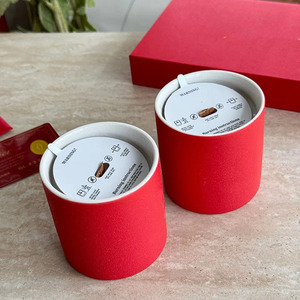 Wholesale <b>Red</b> Ceramic <b>Candle</b> Porcelain Wholesales <b>Candle</b> for Home Decor Wedding - Product Image 2