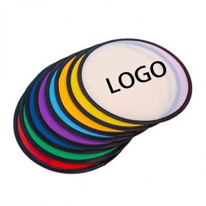 Éventails pliables modernes en polyester personnalisés par sublimation, imprimés DIY, en forme de disque volant – Cadeaux fantaisie pour la remise des diplômes - Product Image 2