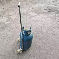 Carros para Transportar Cilindros de Gas, Carritos Pequeños, Cilindros de Gas Licuado, Remolques, Cilindros de Gas de Carbón, Carros de Arrastre Manual, Uso Doméstico