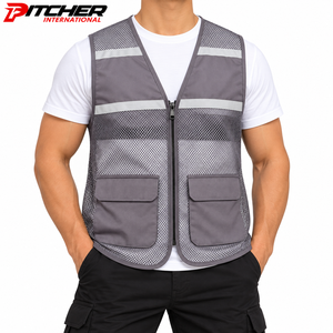 Chaleco de Seguridad Ajustable al por Mayor, Chaleco de Trabajo de Alta Visibilidad para Distribuidores de Uniformes Industriales - Product Image 4