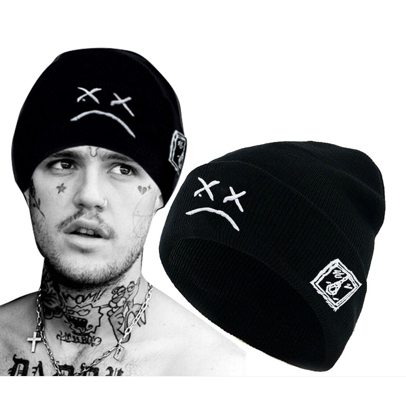 Bonnet Surdimensionné XXL Pour Hommes Pour Grandes Têtes De 59,9 à 65 Cm, Grande Casquette D'hiver En Tricot Chaud Avec Tête De Mort Côtelée, Noir , XXL