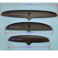 Planche hydrofoil en fibre de carbone pour le surf et le wake foiling, haute résistance, légère, pont en EVA non motorisé, sports nautiques