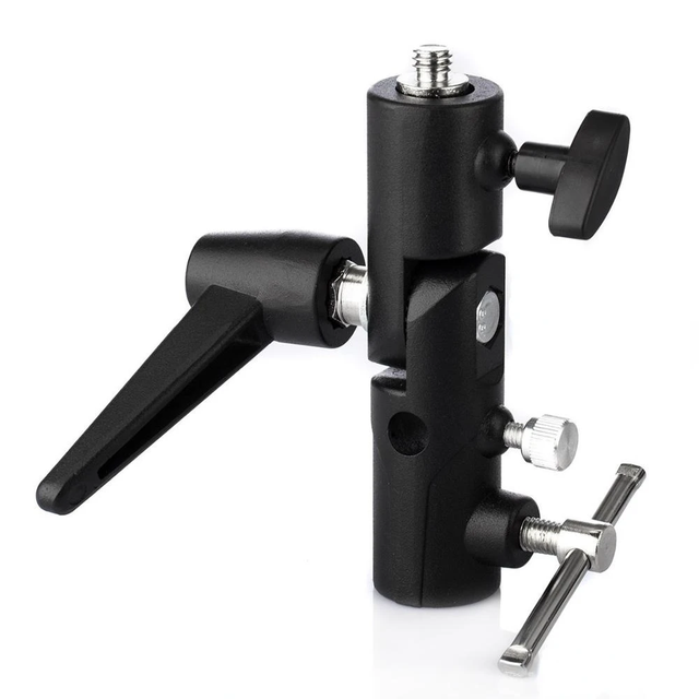 Flash Bracket Hot Shoe Umbrella Holder Light Stand Bracket Mount Adapter for Tripod Photography Photographic Photo Studio