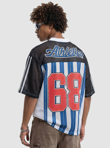 T-<span class=keywords><strong>shirt</strong></span> ample pour homme à col en V, imprimé numérique, respirant, en maille, style <span class=keywords><strong>vintage</strong></span> streetwear, tendance, élégant, séchage rapide - Product Image 6
