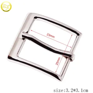 Good Quality Belt Accessory Silver Pin Buckle Decorative Bags Hardware Adjustable Pin Buckle For Leather Crafts