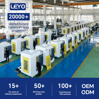 Leyo U200 350mm Máquina CNC VMC de 5 Ejes, Centro de Mecanizado Vertical, Fresadora CNC para Metal, Estilo Fanuc Robodrill