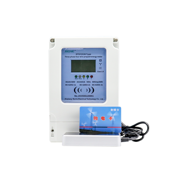 Smart 3-Phase Prepaid Electric Meter 3 Phases Watt-Hour Energy Meter