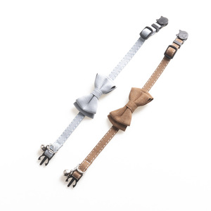 Toptan ayarlanabilir pet sevimli kediler için bells ile papyon yaka yaka yavru çıkarılabilir çan ile papyon kedi yaka - Product Image 3