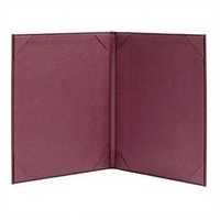 Porte-menu en cuir PU de haute qualité personnalisé BG, porte-documents à clip, couverture pour menu de restaurant BG-C5174