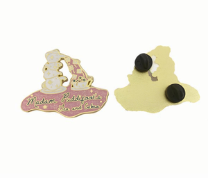 Prix de gros d'usine en alliage de Zinc Offre Spéciale émail doux graveleux insigne personnalisé avec embrayages papillon - Product Image 4