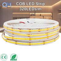 Bande lumineuse LED COB haute densité CRI90 8mm 320LEDs/m 24V, ruban flexible sans points