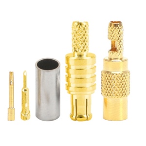 G-karve Solid Copper MCX-J-1.5 MCX-<strong>K</strong>-1.5 Straight Male Plug Female Plug Crimp RF RG316/174 <strong>Connectors</strong> - Product Image 1