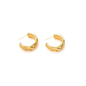 <b>Gold</b> Plated Stainless Steel <b>Hoop</b> Earrings <b>Small</b> Size For Women Fashion Jewelry - Product Image 1