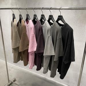 T-shirt Homme Personnalisé Coupe Boxy Imprimé Coton Lourd Streetwear Oversize Épaules Tombantes Impression DTG - Product Image 5