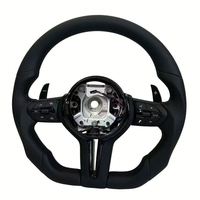 Volant en cuir de la série M pour BMW M3 M5 F20 F22 F23 F30 F33 F34 X1 F48 X5 F15 X3 F25 F80 E90 E70 E84 avec palettes de commande