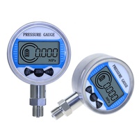 Manomètre numérique à pression d'air et de gaz alimenté par batterie 3V, instrument de mesure de pression numérique pour eau, liquide, huile