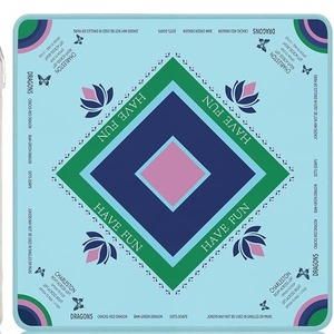 Tapete de Mesa de Mahjong Floral Premium, Antideslizante, de Poliéster, Cubierta Cuadrada para Mesa, Reducción de Ruido, Tapete para Juegos de Mesa y Cartas, Venta al Por Mayor, OEM, ODM - Product Image 2