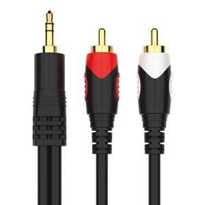 สายสัญญาณเสียง 3.5 มม. ถึง Dual RCA ยาว 60 ม. สำหรับเชื่อมต่อโทรศัพท์มือถือกับลำโพงแอมพลิฟายเออร์ - Product Image 3