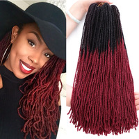 Extensions de cheveux synthétiques à tresser au crochet, style Sisterlocks, Dreadlocks, Afro, Faux Locs, 20 pouces, vente chaude