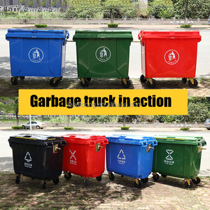 660L/1100L Big Size Plastic Dustbin Waste Bin Mobile Plastic <strong>Containers</strong> with Wheels - Product Image 2