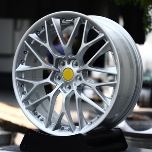 Jantes forgées YQ personnalisées 17 18 19 20 pouces 5X114.3 4X100, design multi-rayons argenté pour <span class=keywords><strong>Ferrari</strong></span>, Bugatti, McLaren, Aston Martin, Pagani - Product Image 2