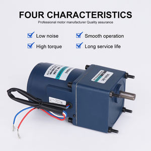 Moteur à engrenages AC 40W 220V 10-500 tr/min, moteur monophasé à vitesse constante dédié aux convoyeurs - Product Image 2