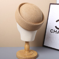 Chapeau en papier style Pillbox, Béret d'été, Chapeaux de soleil, Style rétro japonais, Fedora, Chapeau de cérémonie, Chapeau de mode, Fascinator, Designer, Décontracté