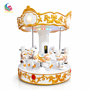 Carrusel Infantil de 6 Asientos con Monedas, Mini Carrusel para Centros Comerciales y Parques de Diversiones Interiores - Product Image 4