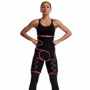 Cinturón de cintura alta con ribete amarillo para adelgazar la cintura y soporte para las piernas, talla juvenil, tela de algodón - Product Image 2