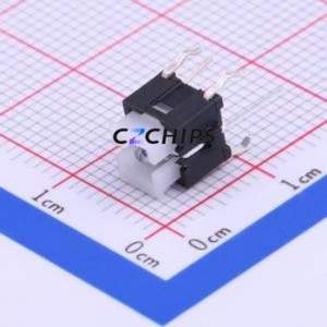 TSL061G72-250L Tactile Switch Through hole,6x6mm Switch Single Pole Single Throw Rectangle Button 2.5N Through Hole - Product Image 1