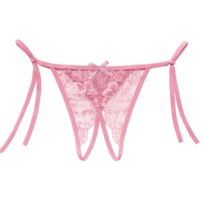 Culotte transparente ouverte <span class=keywords><strong>sur</strong></span> <span class=keywords><strong>le</strong></span> <span class=keywords><strong>devant</strong></span> Sous-vêtements pour femmes <span class=keywords><strong>String</strong></span> sans entrejambe - Product Image 2