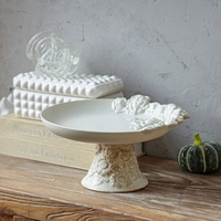 Assiette en céramique à motif floral en porcelaine européenne faite à la main, nouvelle arrivée, personnalisable, plateau à chocolat pour la décoration de la maison