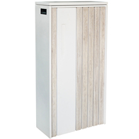 Grande boîte de livraison de colis à motif de bois blanc moderne avec serrure à combinaison Boîte aux lettres de colis extérieure Boîte de dépôt de colis pour colis