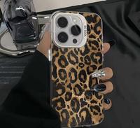 Nouvelle Coque de Téléphone Luxe Or Scintillant Rose Motif Panthère Noire pour iPhone 17 16 15 14 Pro Max avec Grande Ouverture de Protection d'Objectif