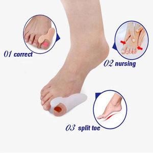 Sollievo dal dolore borsite dolore separator, medico <span class=keywords><strong>del</strong></span> silicone <span class=keywords><strong>del</strong></span> silicone pedicure di protezione della punta di silicone elastico borsite corrector stecca - Product Image 3