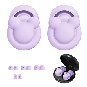 Bouchons d'oreilles en silicone souple personnalisables avec logo, 4 tailles, filtre anti-bruit, embouts en mousse à mémoire de forme, bouchons d'oreilles insonorisants - Product Image 1