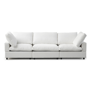 Sofá Modular Ajustable <span class=keywords><strong>Urban</strong></span> Comfort con Tela de Lino y Patas de Madera Resistentes para Espacios de Vida Contemporáneos - Product Image 1
