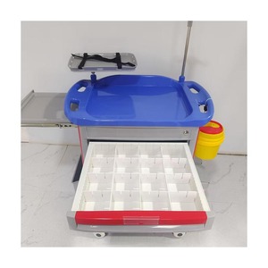 외래 환자 주사 및 드레싱 교환 잠금식 바퀴 응급 약물 배달 이동식 의료 카트 - Product Image 6