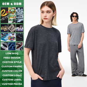 Camiseta de Manga Corta Transpirable de Lana Merino 100% con Logotipo Personalizado de Alta Calidad, Lavable a Máquina, para Deportes al Aire Libre, para Hombre y Mujer - Product Image 3