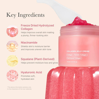 Crème hydratante pour le visage au collagène, crème pour le visage quotidienne, texture hydratante, non grasse, légère, soin de base de la peau pour une utilisation quotidienne