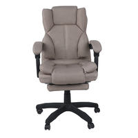 Chaise de bureau ergonomique contemporaine grise avec hauteur réglable et pivotante pour bureau à domicile - Vente en gros