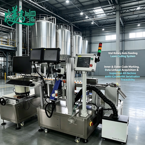 Máquina automática de codificación láser para viales con alimentación automática, inspección de recopilación de datos, trazabilidad antifalsificación y marcado de código GS1 - Product Image 2