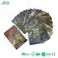 Индивидуальная семейная игровая настольная игра, гадание, RGB, карты Таро с принтом, развлекательные карты для гадания, сделанные из бумаги