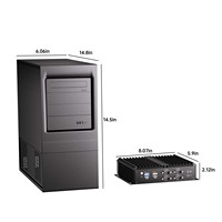PC Industrial Integrado Sin Ventilador Intel I7-8550U I7-1165G7, Doble DDR4 32GB, MSATA HD, VGA, 2 LAN, RS232 6 COM